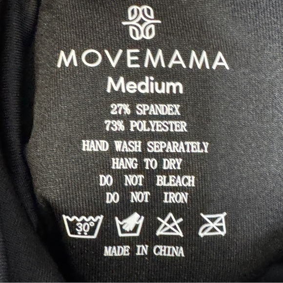 Movemama Ruffle One-Piece Swimsuit Black Size M - Picture 3 of 4